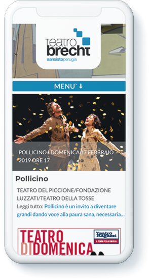 Sito web Teatro Brecht di Perugia sviluppo Digisin