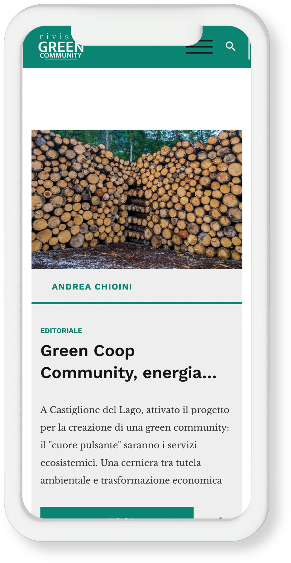 Rivista green community claim